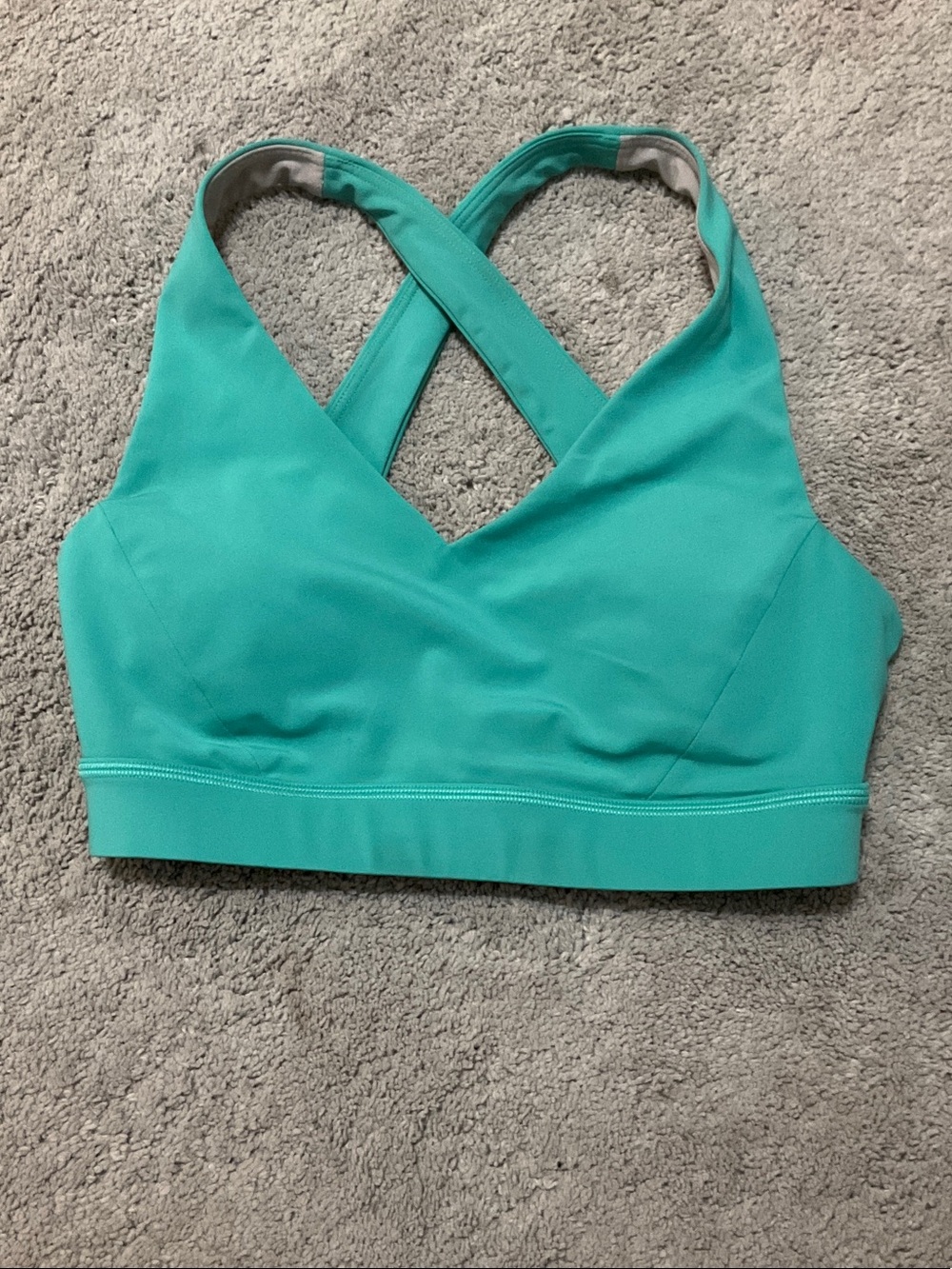 lululemon athletica Teal Crossback Sports Bra